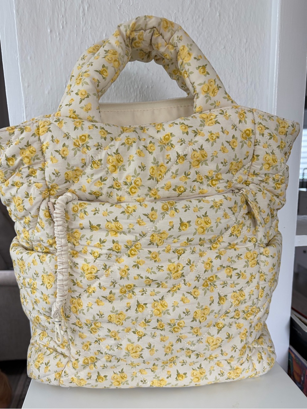 Beis diaper bag in garden party